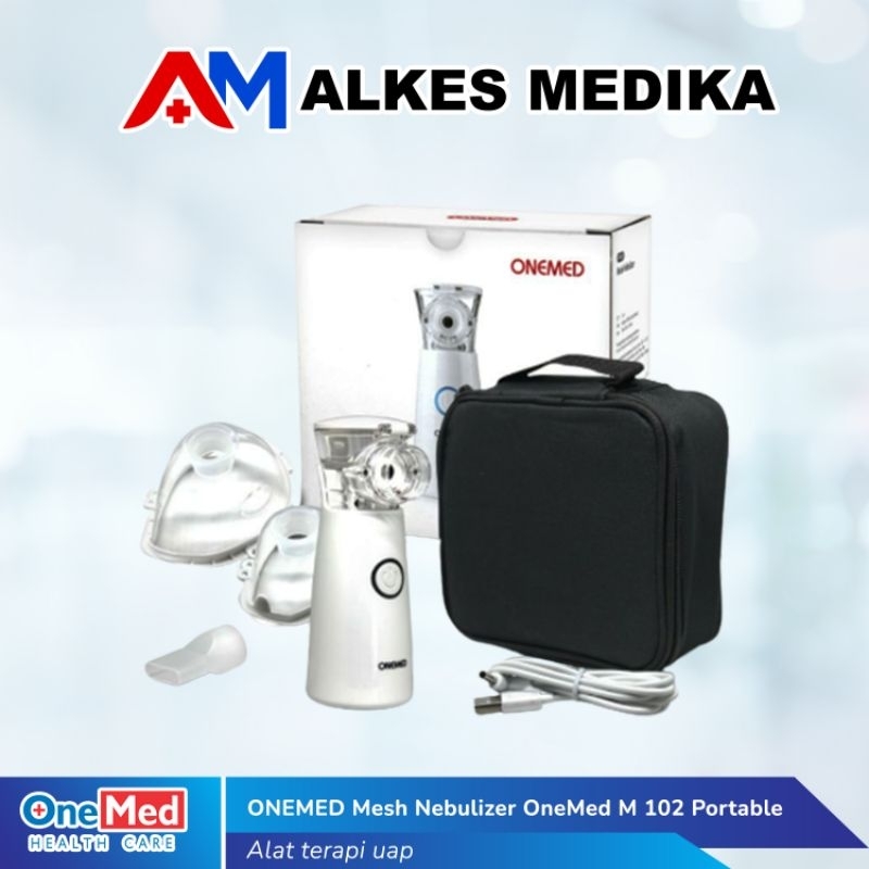 ONEMED Mesh Nebulizer OneMed M 102 Portable / Alat Uap Bantu Pernafasan Asma