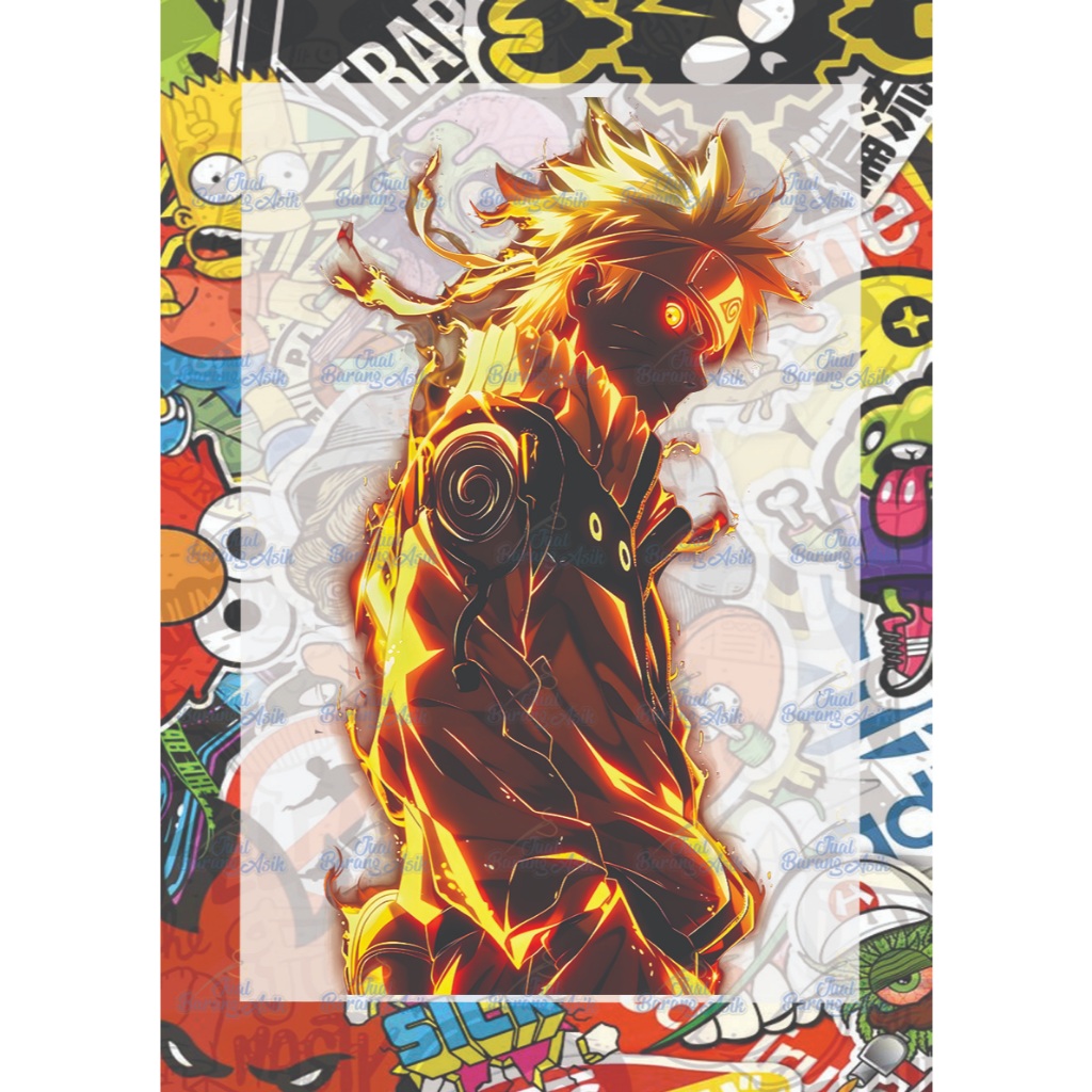 ANIME SABLON DTF UKURAN A3 SABLON SETRIKA SIAP PRESS