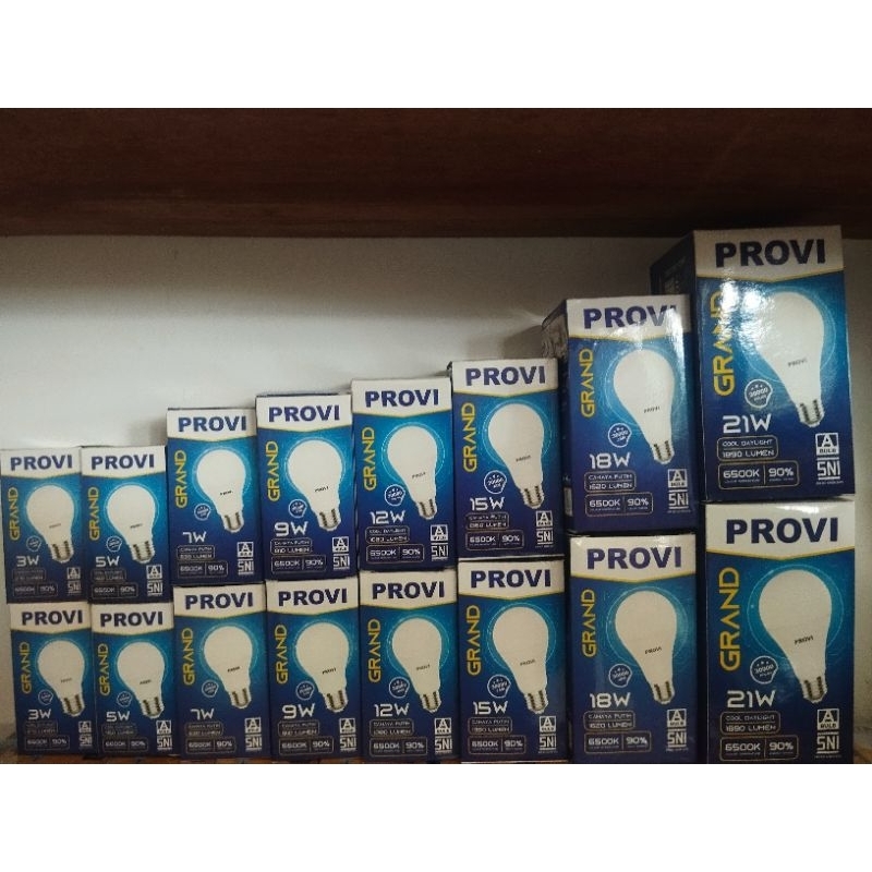 lampu provi grand led bulat / bohlam provi grand led bulb / lampu garansi provi grand