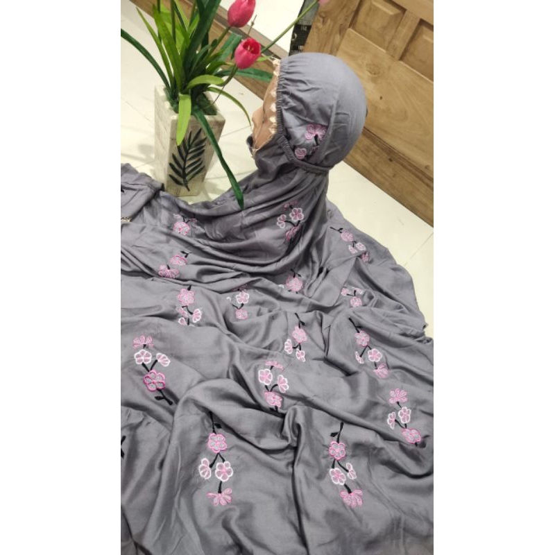 MUKENA DEWASA RAYON TERUSAN BORDIR