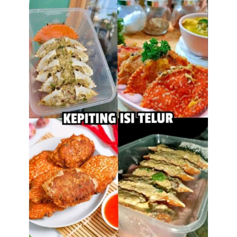 Ketam rajungan/kepiting rajungan/kepiting buncit lezat isi 6