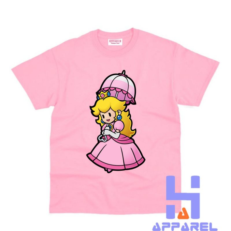 BAJU ANAK KAOS ANAK PRINCESS PEACH SUPER MARIO BROS