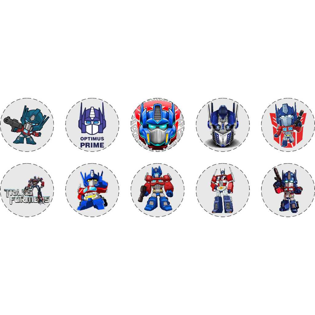 

CUPCAKE TOPPER CUSTOM KARAKTER OPTIMUS PRIME
