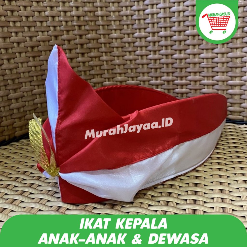 Ikat kepala Merah putih Udeng bali Indonesia Merah putih TERMURAH