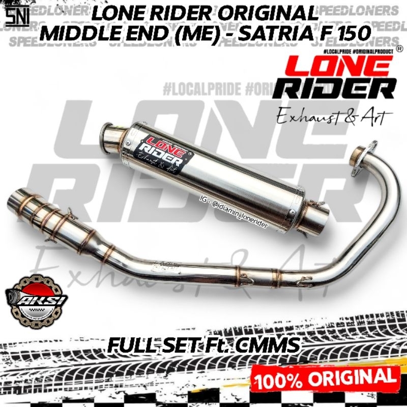LONE RIDER ORIGINAL Knalpot LR Satria Fu 150 Middle End ME Full System