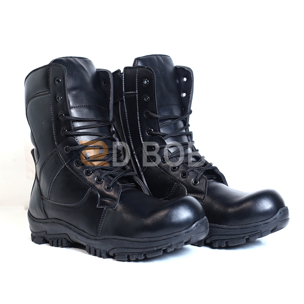 Dbobs - Sepatu Safety Boots High Azzur PDL PDH TNI POLRI Terbaru 10inci
