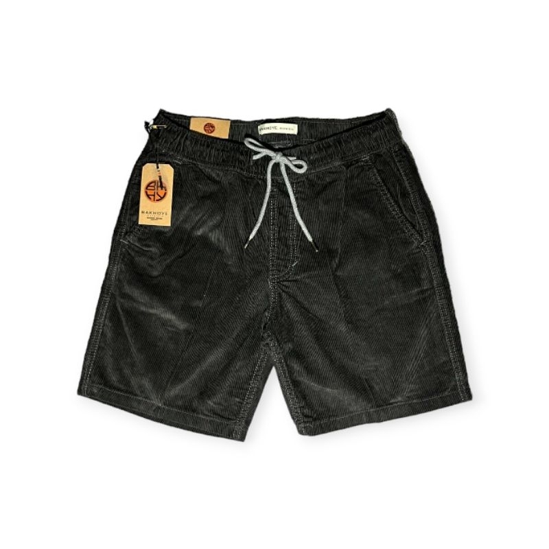 Short Pants Corduroy Pria Dewasa Bakhoye Grey / Celana Pendek Corduroy Pria Dewasa