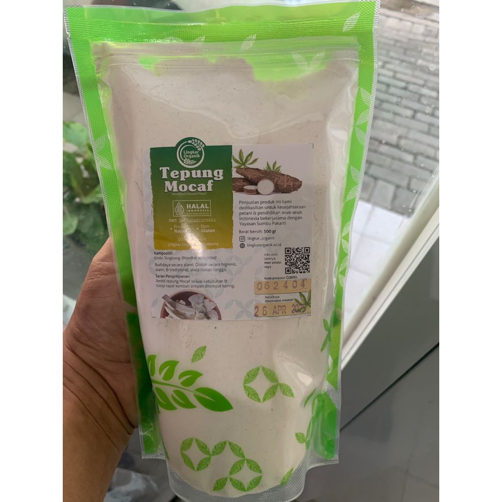 

Tepung Mokav/Mocaf Lingkar Organik (netto 500 gram)