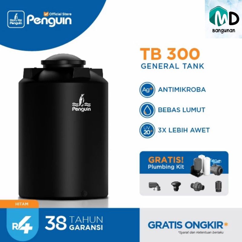 Tangki Air / Tandon Air / Toren Air Penguin TB 300 3000 Liter, Isian 3.100 Liter General Tank