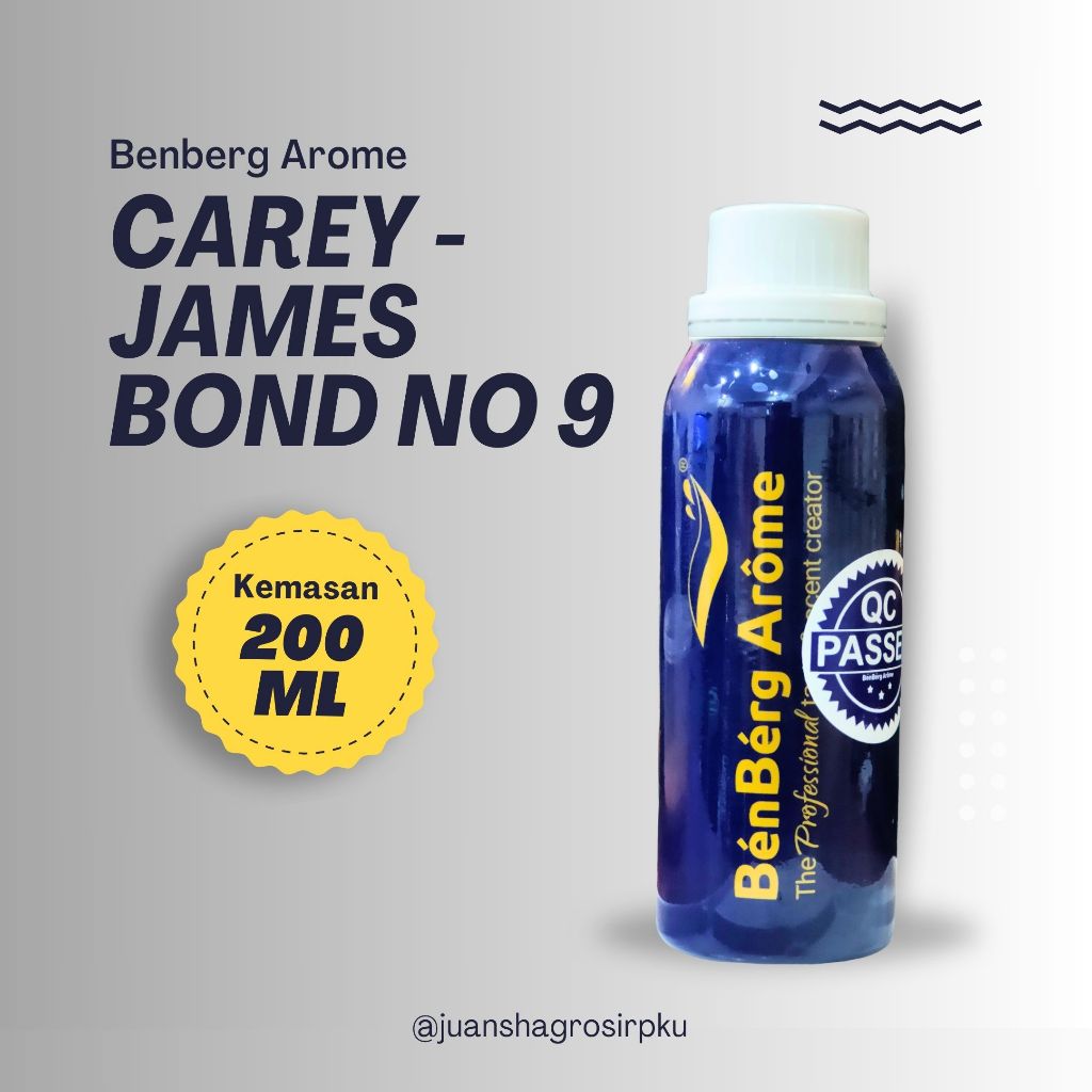 BIBIT PARFUM MURNI ||CAREY-JAMES BOND NO 9||BBA||BENBERG AROME||SEGEL||200ML