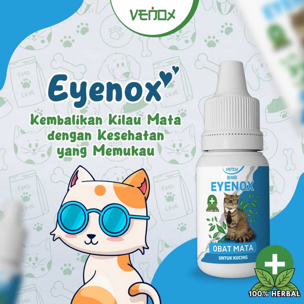 EYENOX MATA - Venox Obat Mata Tetes Kucing Anti Infeksi Iritasi Mata Merah Bengkak Selaput Putih