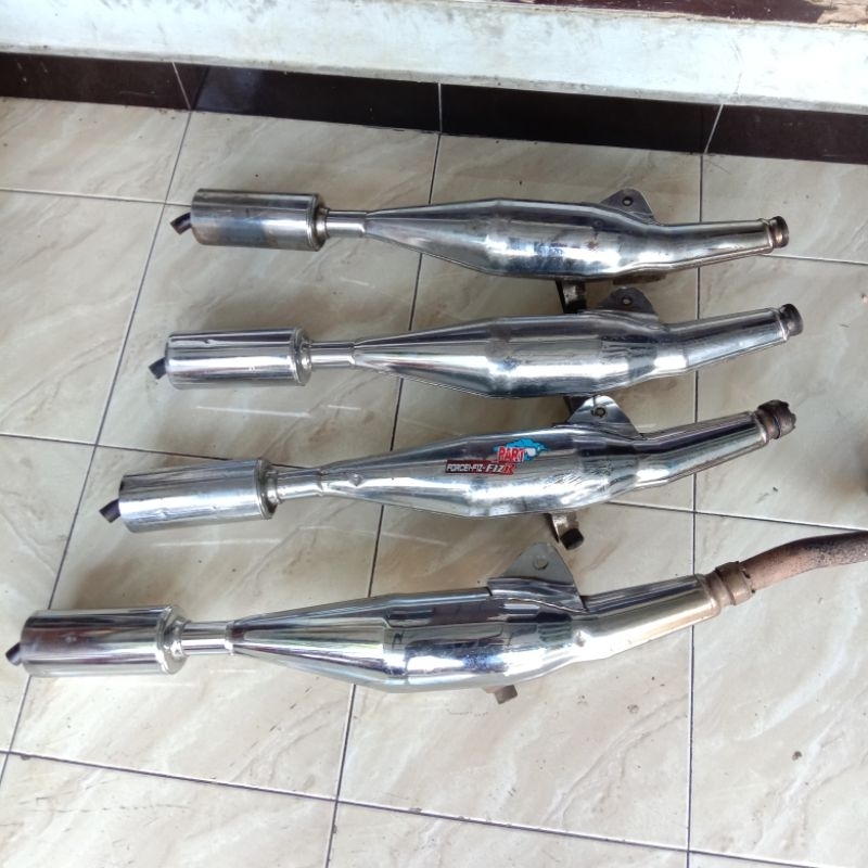 KNALPOT KENALPOL ORIGINAL YAMAHA FIZR F1ZR FIZ FORCE1 STANDAR BELUM BEDEL BOBOK