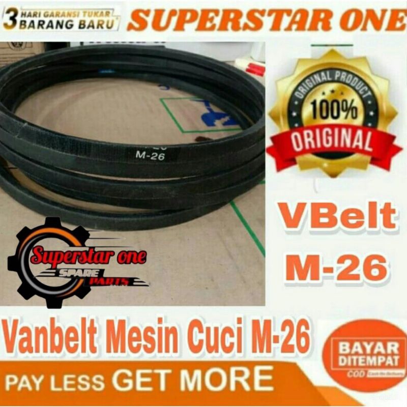 Fan V-belt M-26 Mesin cuci V-belt M-26/M-33