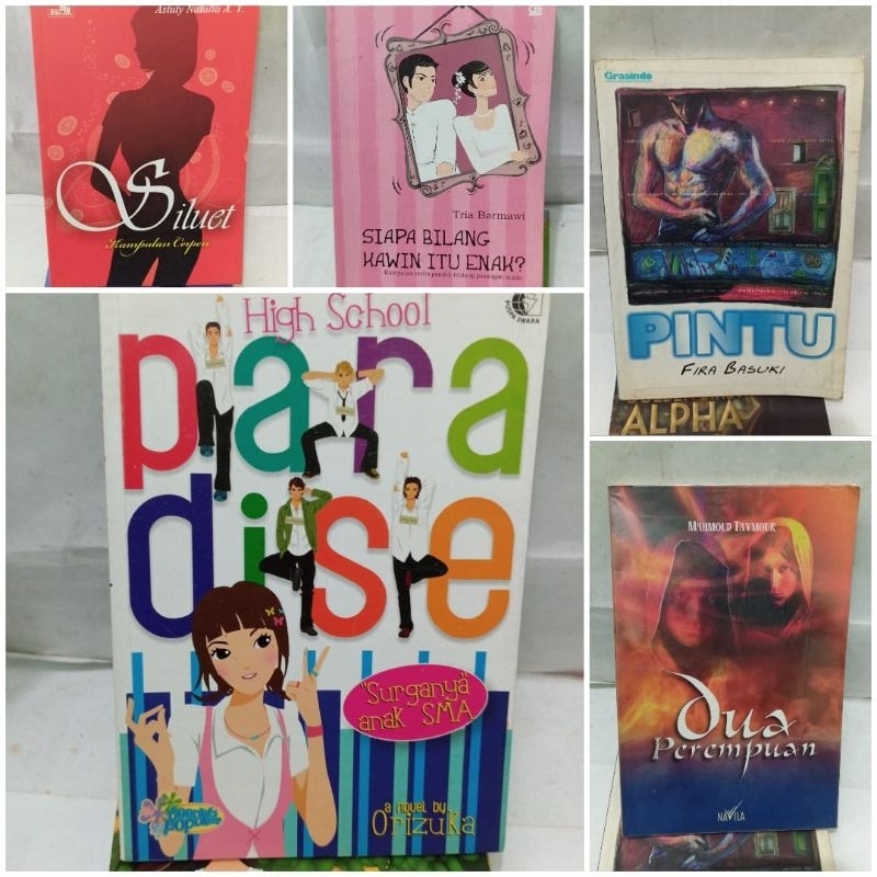 CABUTAN NOVEL SILUET KUMPULAN CERPEN /SIAPA BILANG KAWIN ITU ENAK /DUA PEREMPUAN/ HIGH SCHOOL PARADI
