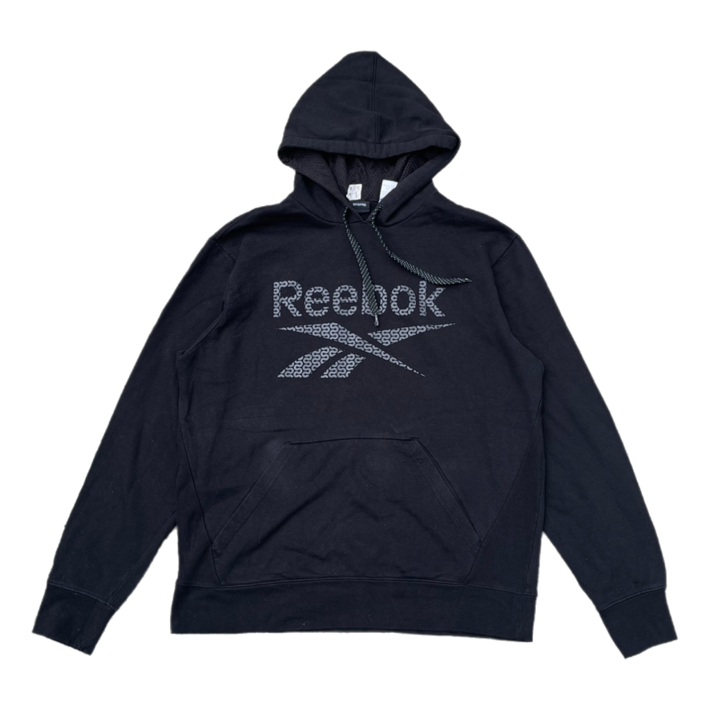 HOODIE REEBOK BIG LOGO SECOND ORIGINAL WARNA HITAM