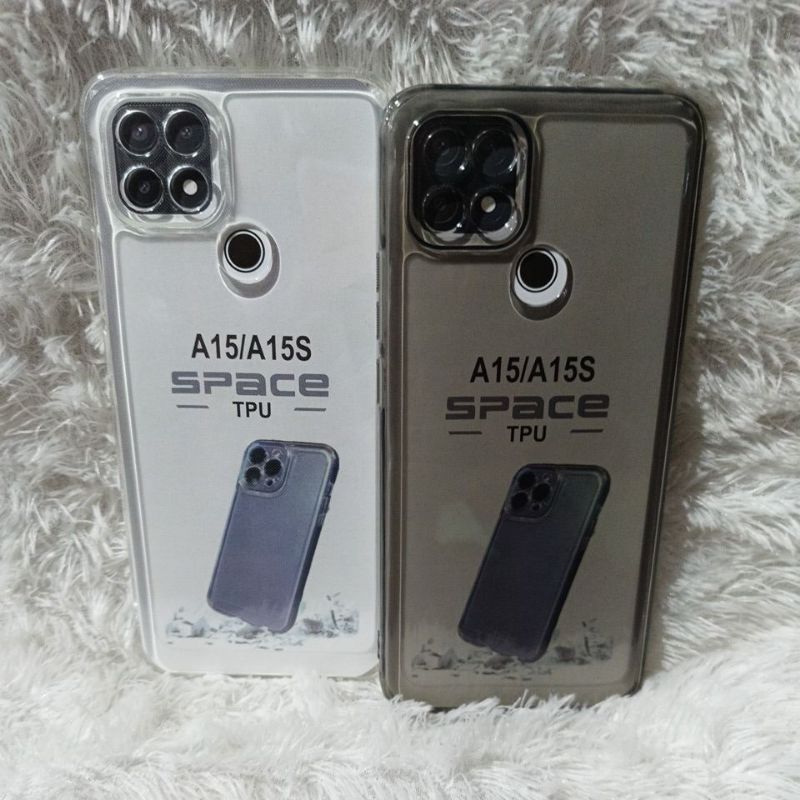 SoftCase Casing Oppo A15/A15S Silikon Bening Transparan Pelindung Belakang HP Camera