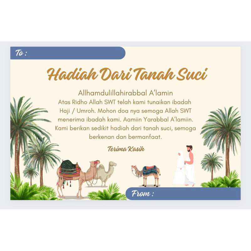 

Xmaster Medina Hampers Haji & Umroh Paket oleh-oleh Hadiah dari tanah suci Mekkah Madinah Kurma