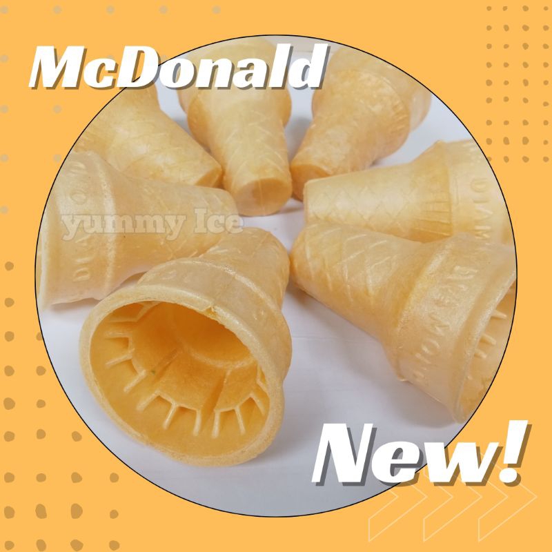 

Cone Eskrim MCDonald Diameter 5,5cm Isi 100 pcs