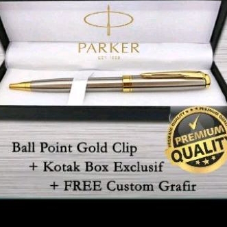 

Bollpoint Mewah Parker Twist Action gold clips gratis box dan GRAFIR nama