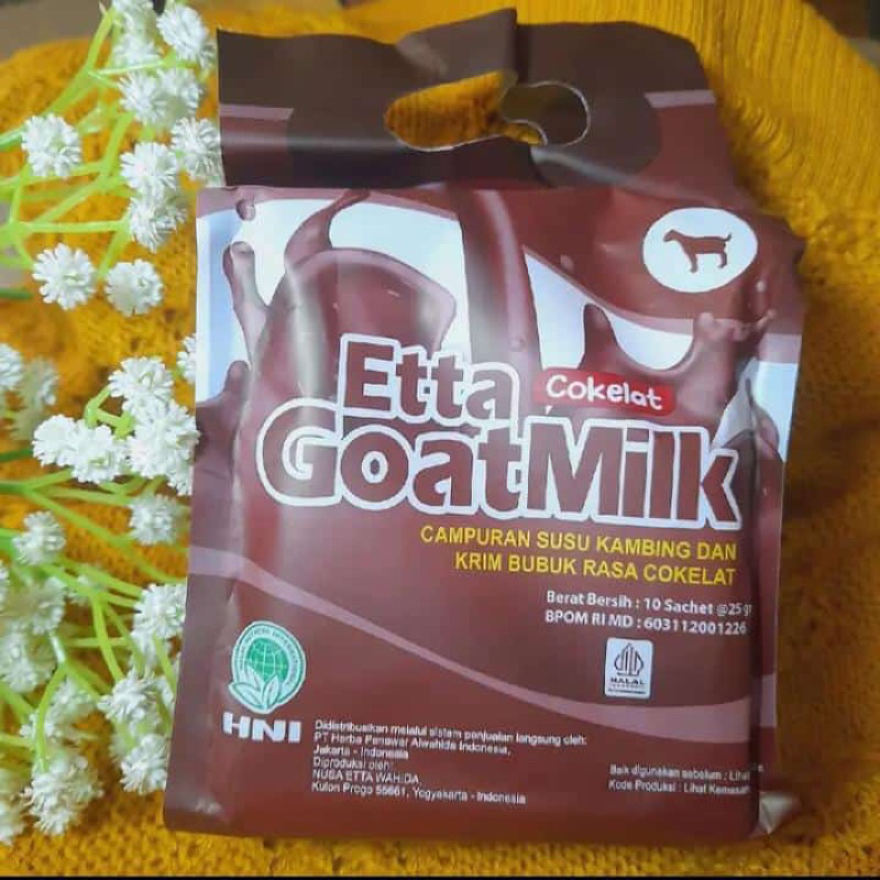 

SUSU ETTA GOAT MILK HPAI - ETTA GOAT MILK COKELAT - SUSU KAMBING