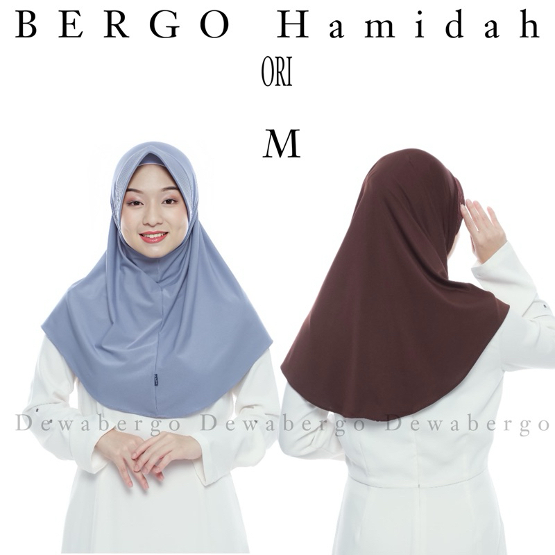BERGO HAMIDAH ORI SIZE (M)Hijab Sporty Bergo Hamidah