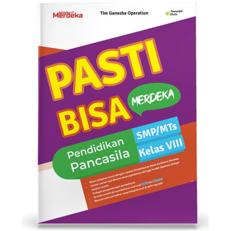 

PASTI BISA Merdeka: Pendidikan Pancasila SMP/MTs Kelas VIIl