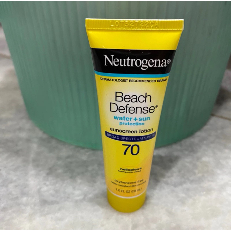 Neutrogena Beach Defense Sunscreen Lotion SPF 70 Travel Size 29ml 100% Original USA