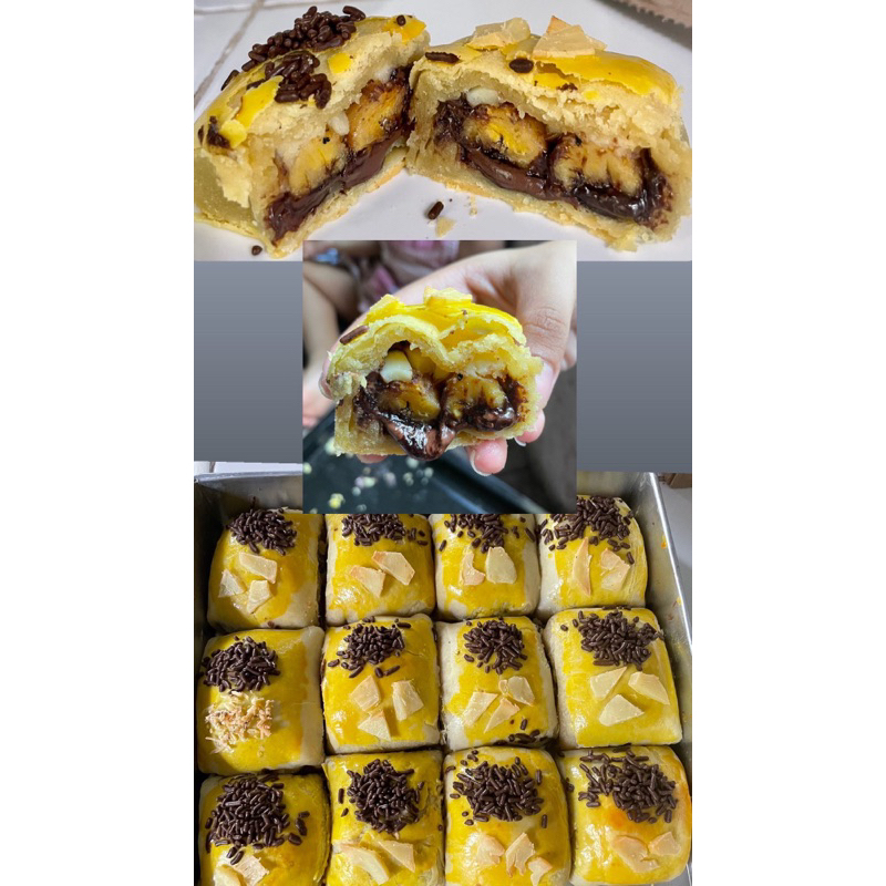 

Bolen pisang mix keju dan coklat lumer isi 10 pcs