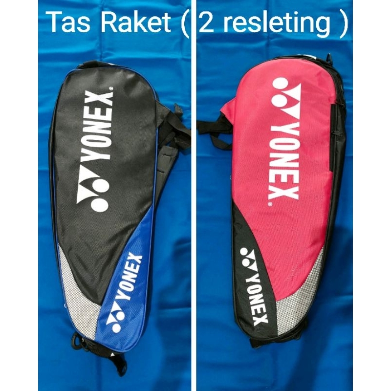 Tas raket badminton 2 resleting import