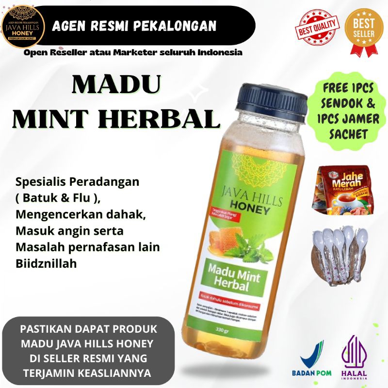 

JAVA HILLS HONEY MADU MINT HERBAL BATUK PILEK FLU ASMA 320gr