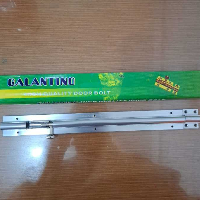 GRENDEL KUNCI PINTU STAINLESS / SLOT KUNCI PINTU / GRENDEL SLOT PINTU 12"