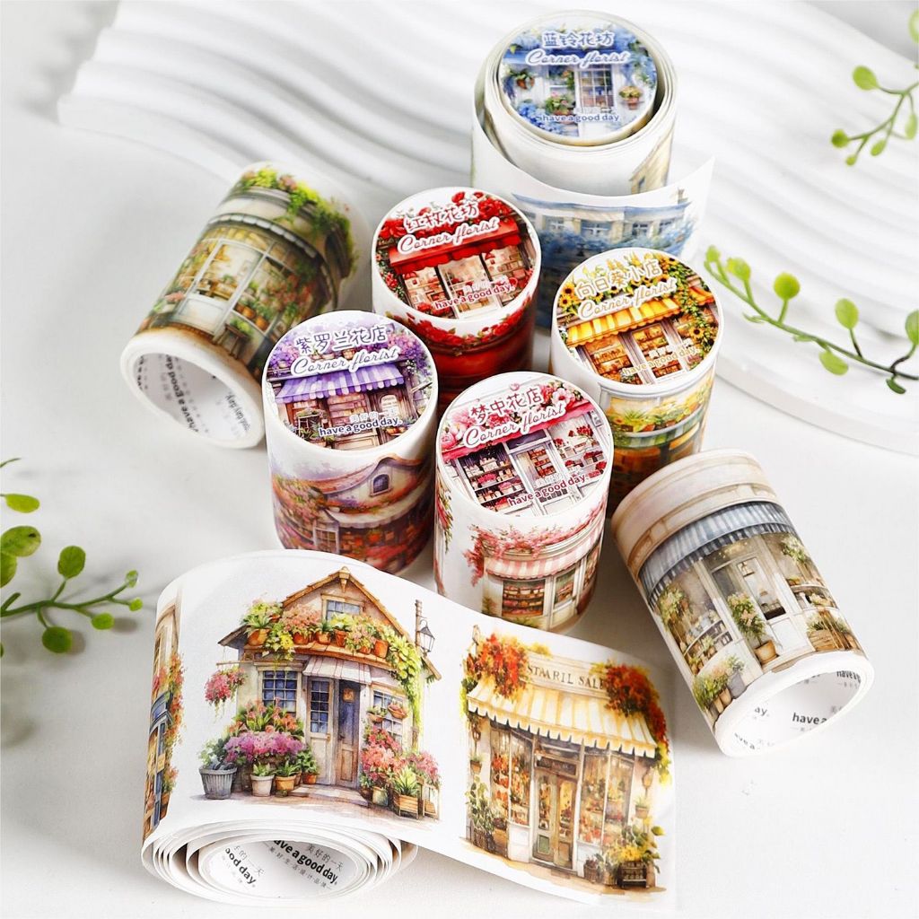 

(Kiricart) Stiker Washi Tape Building DIY Journal Scrapbook