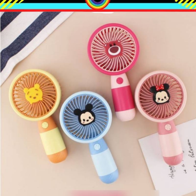 KIPAS ANGIN LOTSO POOH MIKI | MIKEY MOUSE | MINI MOUSE | POOH | LOTSO | MINI USB FAN | PORTABLE FAN 