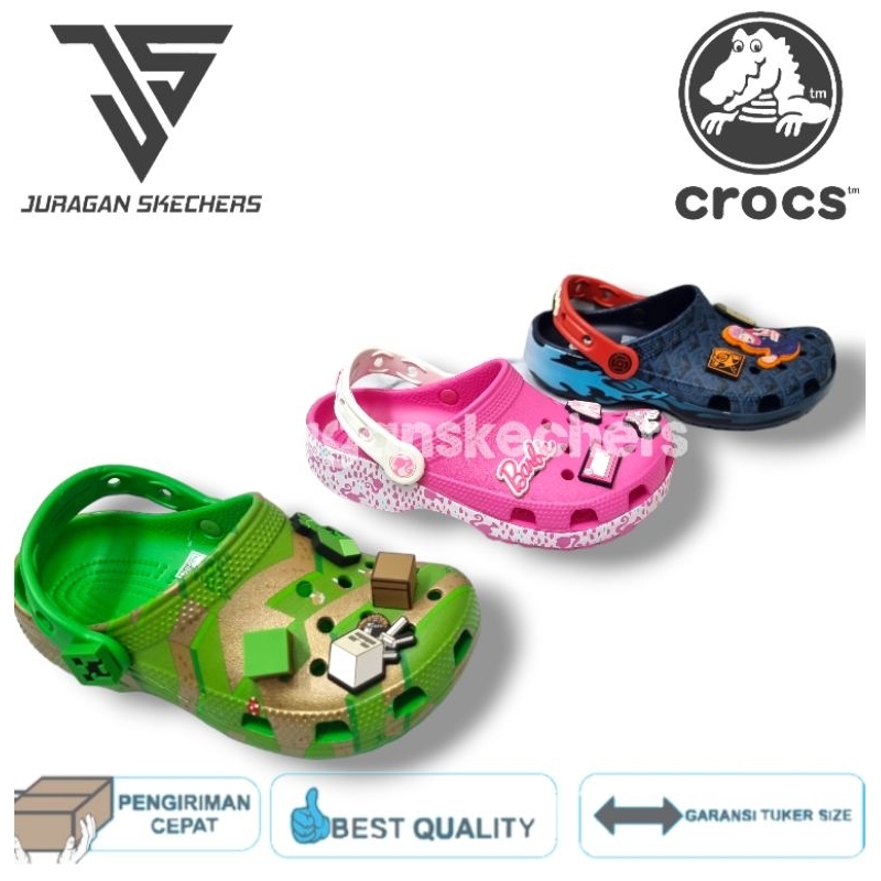 SANDAL CROCS CHARACTER/CROCS MINECRAFT/CROCS CLASSIC BARBIE/CROCS BARBIE/CROCS JUJUTSU KAISEN/SANDAL