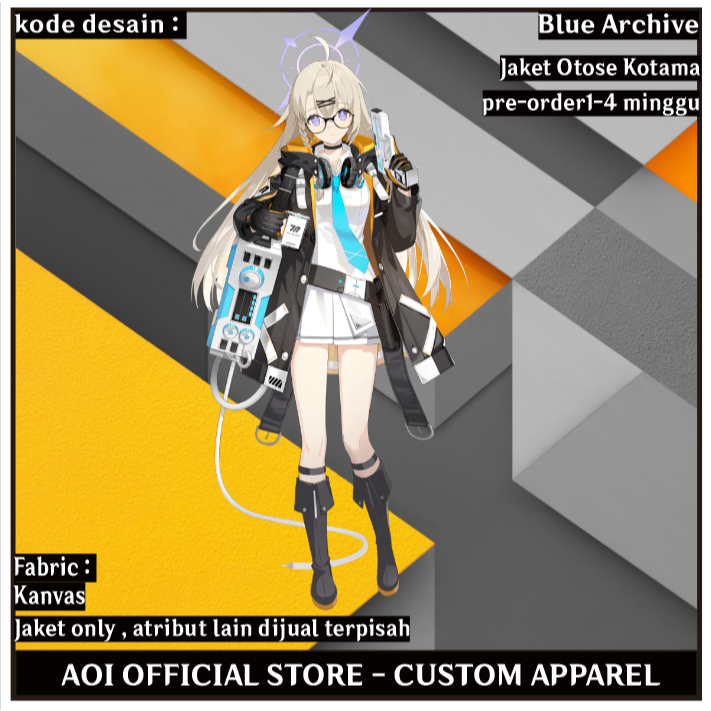 Jaket Jas Otose Kotama Blue Archive