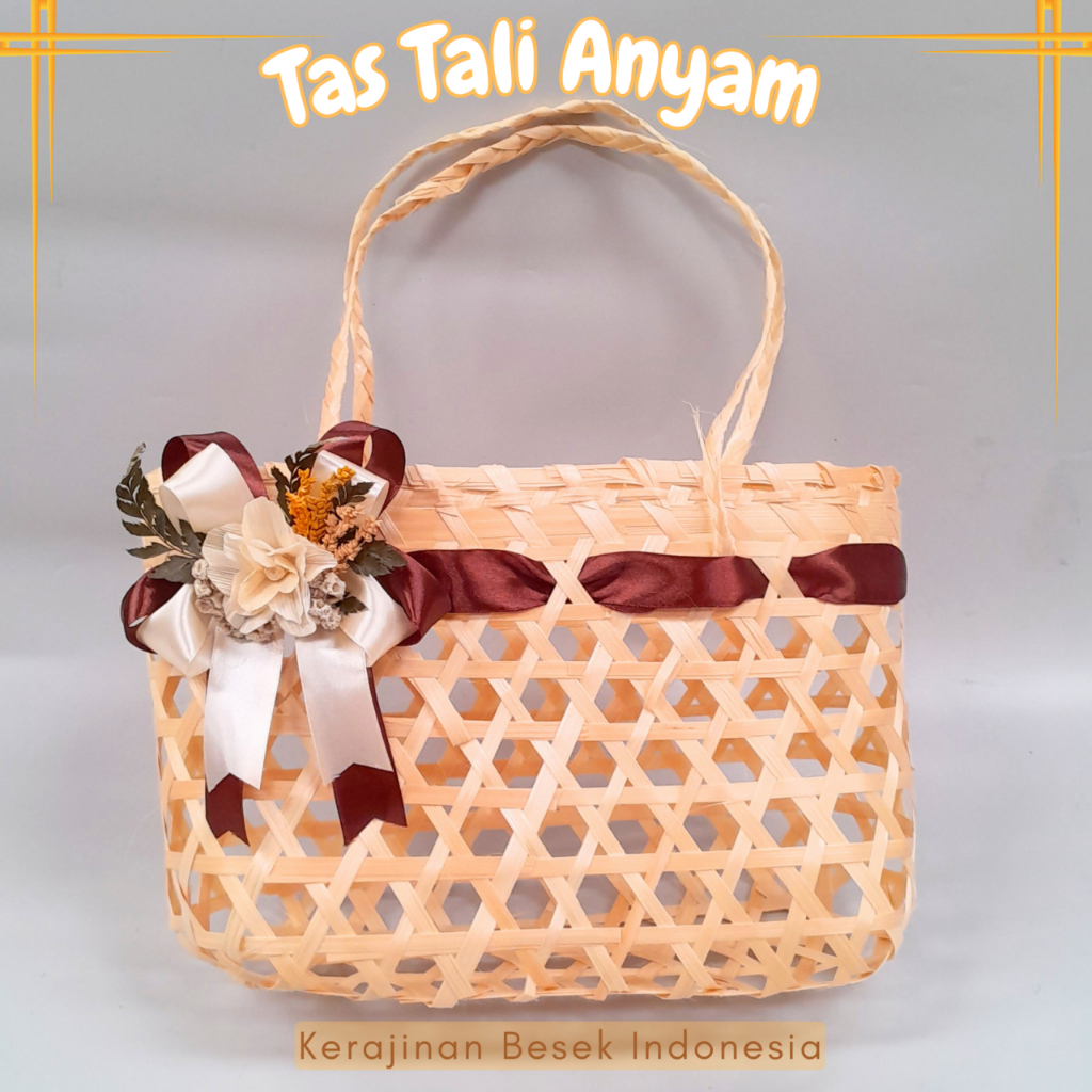 

MURAH GOODIE BAG TAS TALI ANYAM BAMBU Hampers Souvenir Belanja panjang ulang tahun Parsel