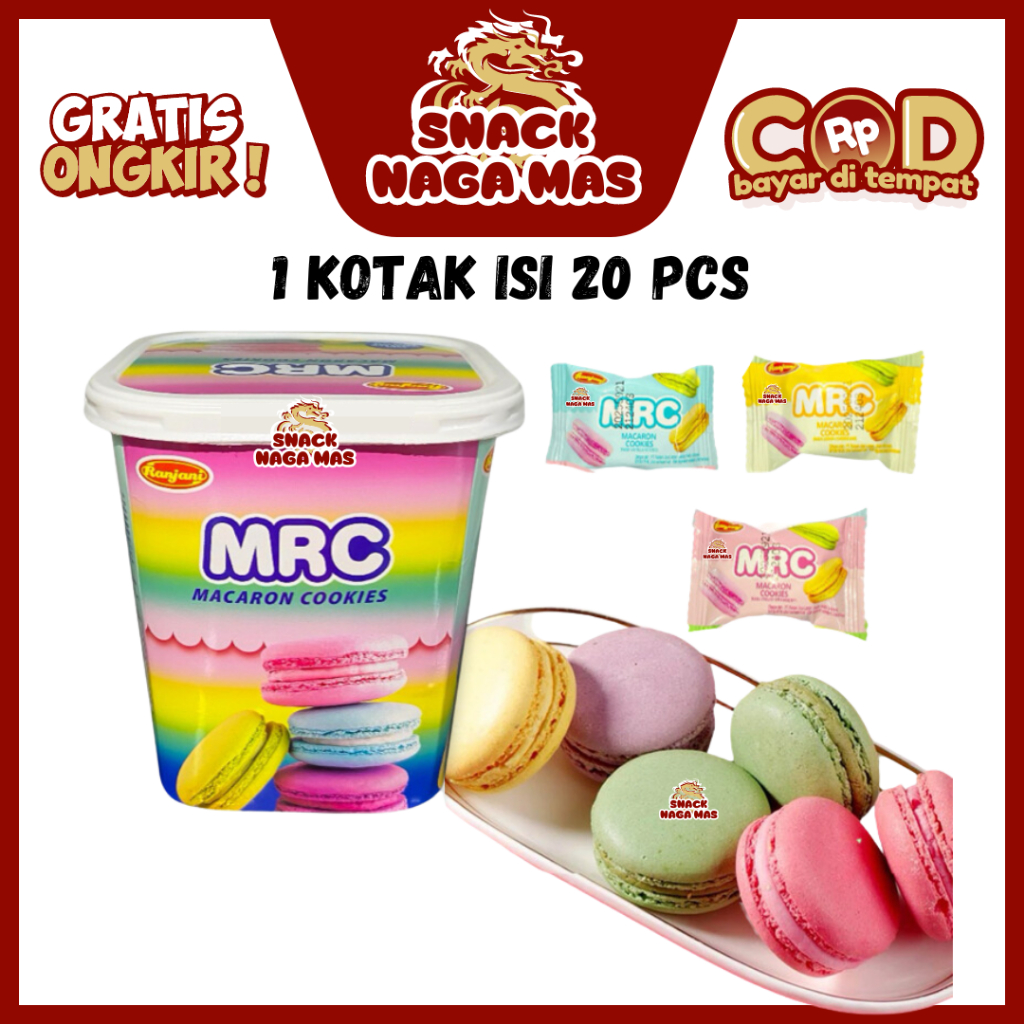 

MRC MACARON COOKIES TOPLES BOX | RANJANI MRC MACAROON COOKIES TOPLES [1 BOX ISI 20 PCS]