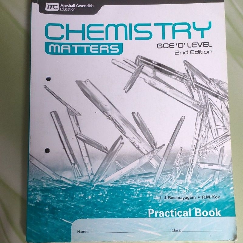 Buku Chemistry matters gce'o' level 2nd edition practical book