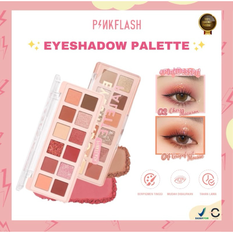 [YUSANA 100% ORIGINAL] PINKFLASH EYESHADOW PALETTE |PINKFLASH |EYESHADOW PALETTE