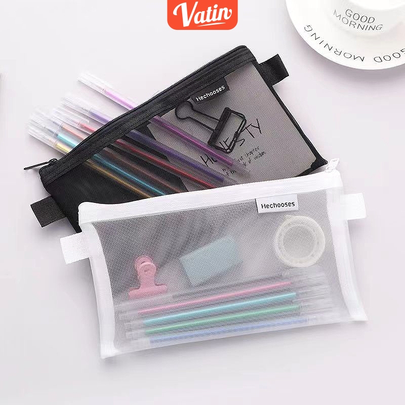 

Tas Pensil Bersih Transparan Sederhana Tas Penyimpanan Ujian Siswa Tas Pensil Portabel Khusus Tas Alat Tulis Berkapasitas Besar Tas Kosmetik Tas Sub Kemasan Perjalanan-Vatin_Shop