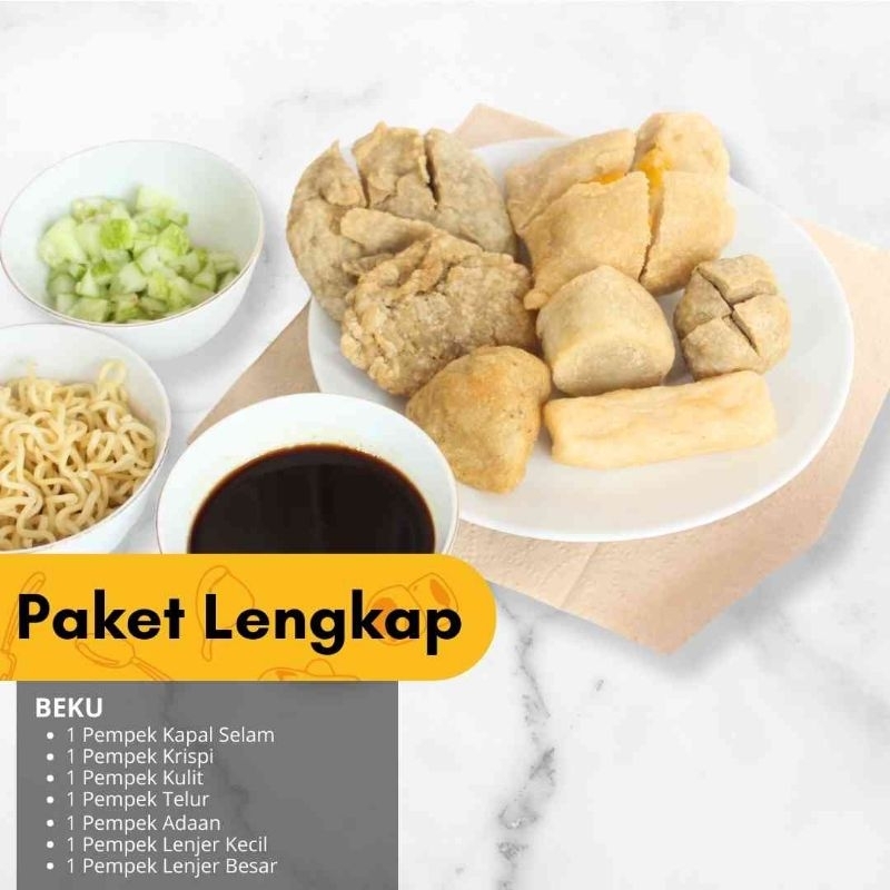 

PEMPEK SERASAN khas Palembang Paket Lengkap / Mpek Mpek ikan Frozen