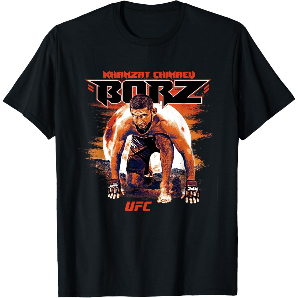 Baju kaos premium 24s Official UFC Khamzat Chimaev Prowl T-Shirt