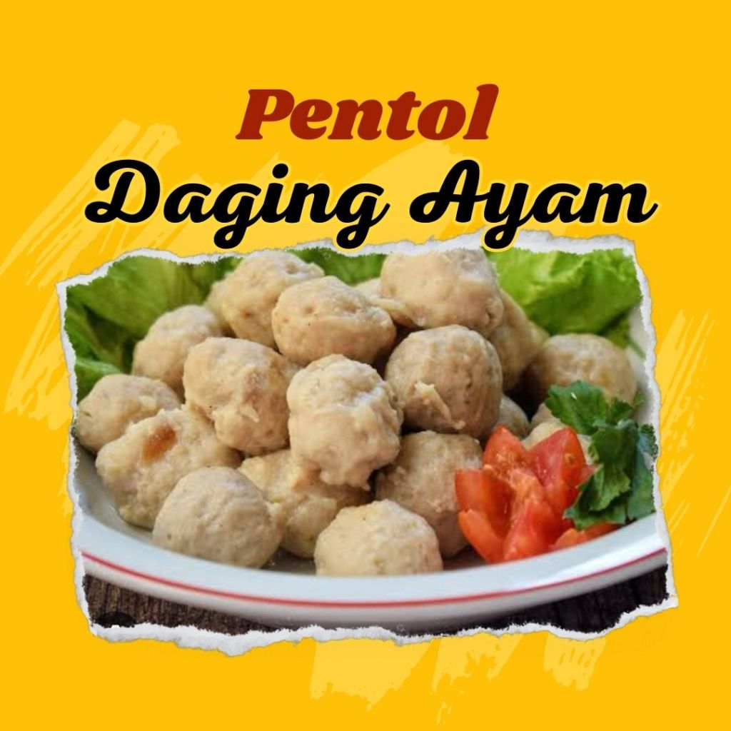 

Pentol Daging Ayam Saus Pedas + Chili Oil