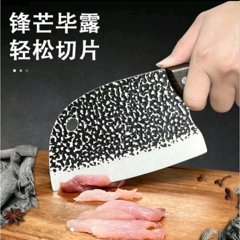 PISAU KOKI JEPANG SUPER TAJAM STAINLESS STEEL / PISAU POTONG DAGING SAYUR IKAN / PISAU DAPUR JUMBO B