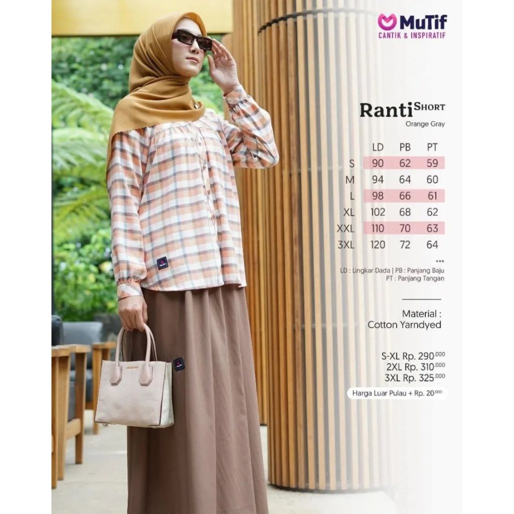 New Arrival Baju Muslim Gamis Mutif Ranti