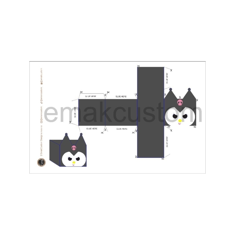 

paper craft sanrio / lembar kreatifitas karakter sanrio