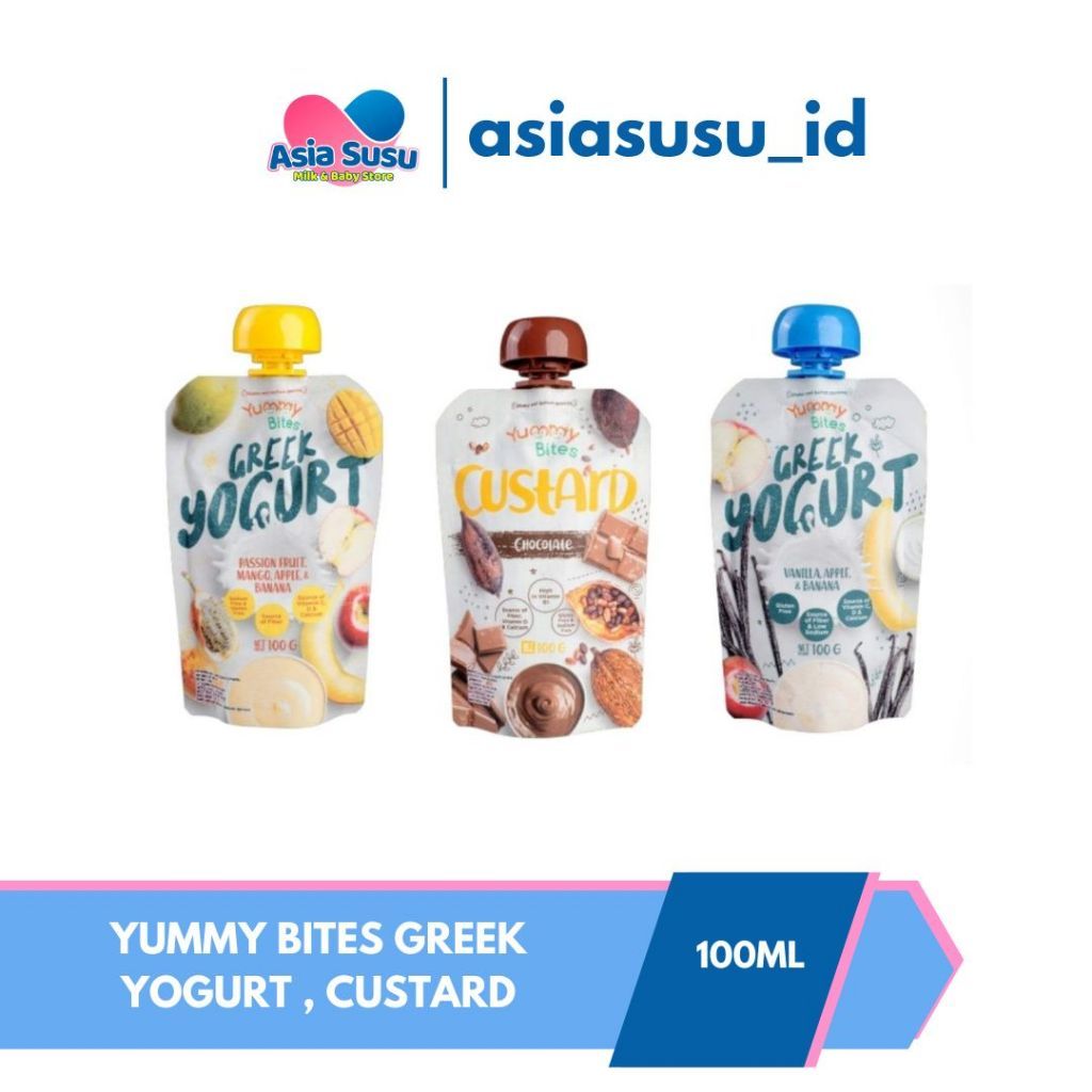 

Yummy Bites - Greek Yogurt / Custard Chocolate 100gr - Cemilan bayi