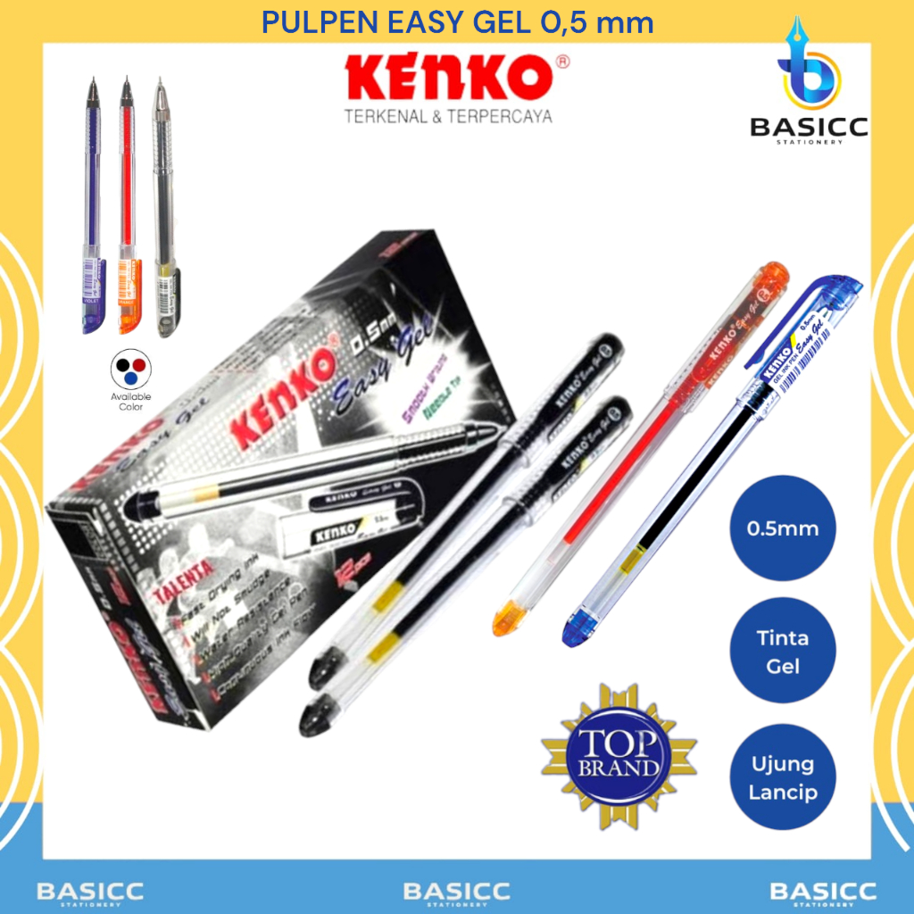 

Kenko Pulpen Easy Gel 0.5mm | @1Pcs
