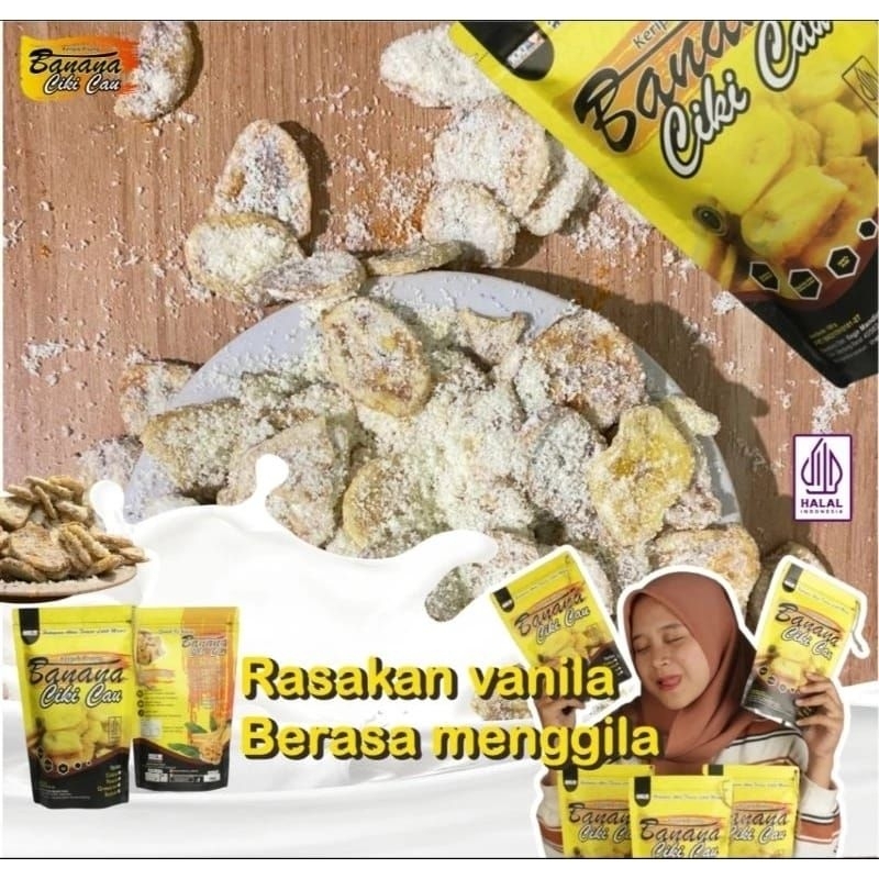 

BANANA CIKI CAU KERIPIK PISANG RASA VANILLA