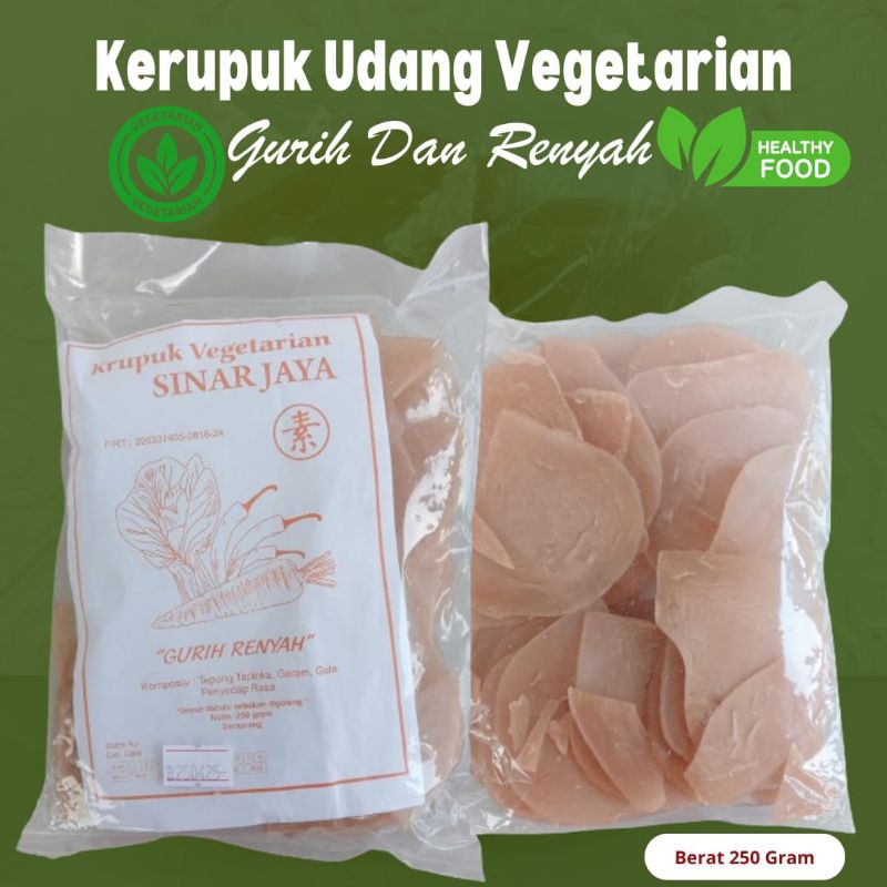 

Kerupuk Udang Vegetarian 250 Gram